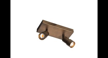 ETH Dubbele opbouwspotLiam led - brons - 05-SP1308-02